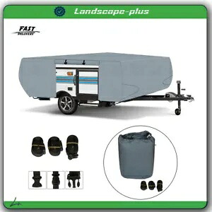 防水ポップアップ折りたたみキャンピングカー RV カバー 8-10 フィート破れ防止 RV 防水 Waterproof For Pop Up Folding Camper RV Cover 8-10 FT Tear-Proof RV Waterproof 【並行輸入品】
