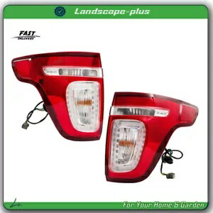 ハロゲンレッドクリア左右サイドテールライトランプフォードエクスプローラー 2011-2015 Halogen Red Clear Left&Right Side Tail Light Lamps For Ford Explorer 2011-2015 【並行輸入品】