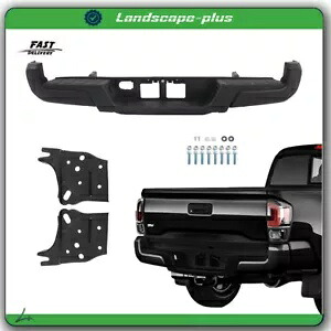 新しいリアステップバンパーパウダーコーティングブラックスチール 2016-2023 トヨタ タコマ用 NEW Rear Step Bumper Powdercoated Black Steel For 2016-2023 Toyota Tacoma 【並行輸入品】