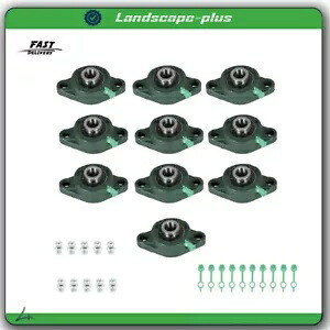 10 個 UCFL202-10 ピローブロックフランジベアリング 5/8 インチボア 2 ボルトソリッドベース 10PCS UCFL202-10 Pillow Block Flange Bearing 5/8\