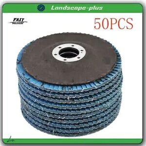 50 PC 4.5 インチ x 7/8 インチ 120 グリット プレミアム ジルコニア フラップ ディスク 砥石 サンドペーパー 50 PC 4.5''x7/8'' 120 GRIT Premium Zirconia Flap Disc Grinding Wheel Sandpaper 【並行輸入品】