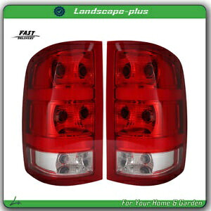 レッドリアハロゲンテールライトアセンブリランプ左右フィット 2007-2013 GMC Red Rear Halogen Tail Light Assembly Lamps Left & Right Fit For 2007-2013 GMC 【並行輸入品】