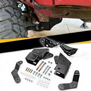 LH&RH フロントキャスター コントロールアーム ドロップブラケット 4-8インチ リフトフィット 84-01 ジープ XJ チェロキー LH&RH Front Caster Control Arm Drop Bracket 4-8\