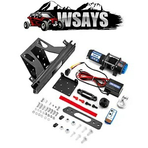 WSAYS 2017-2024 Can-Am Maverick X3 MAX 4500lb 12V 電動ウインチマウントコンボ用 WSAYS For 2017-2024 Can-Am Maverick X3 MAX 4500lb 12V Electric Winch Mount Combo 【並行輸入品】
