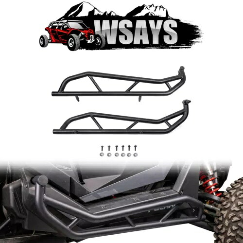 WSAYS 1.75インチ ツリーキッカー ブラシガード ナーフバー 2022-2024 ポラリス RZR ターボ R用 WSAYS 1.75\