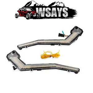 WSAYS 2017-2024 Can Am Maverick X3 XDS XRS フロント ターン シグナル ライト プラグ&プレイ WSAYS For 2017-2024 Can Am Maverick X3 XDS XRS Front Turn Signal Light Plug&Play 【並行輸入品】