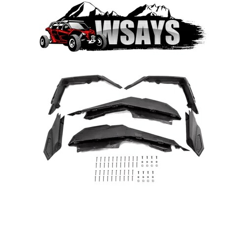 WSAYS フルセット拡張フェンダーフレア 2017-2024 Can-Am Maverick X3 /1000 用 WSAYS Full Set Extended Fender Flares For 2017-2024 Can-Am Maverick X3 /1000 【並行輸入品】