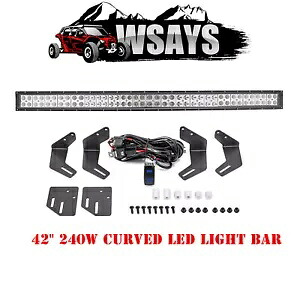 WSAYS 2019+ ホンダ タロン 1000X/1000R ルーフ 42 インチ LED ライトバー ブラケット ワイヤー キット WSAYS FOR 2019+ Honda Talon 1000X/1000R Roof 42\