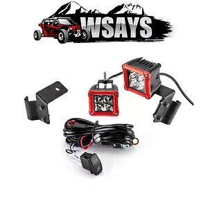 3インチ 40W ドライビングポッド 30° スポットビーム A ピラーマウントワイヤー Can am Maverick トレイル用 3\
