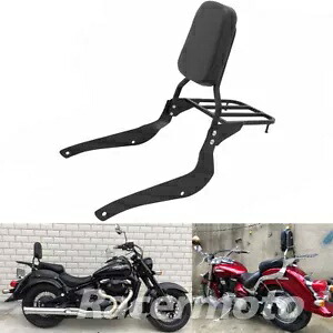 バックレスト シーシーバー 荷物ラック スズキ ブールバード C50 M50 ヴォルシア VL400 VL800用 Backrest Sissy Bar Luggage Rack for Suzuki Boulevard C50 M50 Volusia VL400 VL800 【並行輸入品】