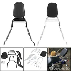 荷物ラック付きバックレスト シーシーバー ホンダ シャドウ RS 750 VT750RS 2010-2018用 Backrest Sissy Bar with Luggage Rack For Honda Shadow RS 750 VT750RS 2010-2018 【並行輸入品】