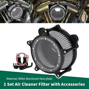 モータークリアエアクリーナーインテークフィルターハーレーソフテイルFXSTエレクトラグライドFLHT用 Motor Clear Air Cleaner Intake Filter For Harley Softail FXST Electra Glide FLHT 【並行輸入品】