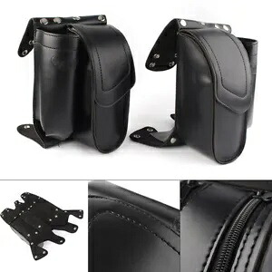 左&右ウォーターボトルドリンクホルダーサドルバッグガードバッグハーレーツーリングバイク用 Left&Right Water Bottle Drink Holder Saddlebag Guard Bag For Harley Touring Bike 【並行輸入品】