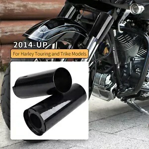 US +2インチ拡張メタルフォーク缶ブーツカバーハーレーエレクトラストリートグライドFLH用 US +2\