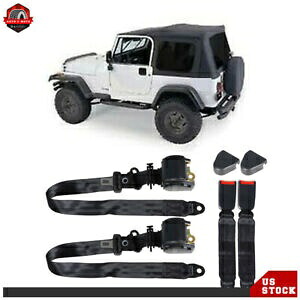 格納式シートベルト ユニバーサル 3 点 2 個ジープ CJ YJ ラングラー 1982-1995 Retractable Seat Belts Universal 3 Point 2Pcs For Jeep CJ YJ Wrangler 1982-1995 【並行輸入品】 35,035円