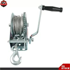 ハンドウインチ ボートウインチ ハンドクランクウインチ 1600lbs ケーブル手動ウインチ付き Hand Winch Boat Winch Hand Crank Winch 1600lbs With Cable Manual Winches 【並行輸入品】