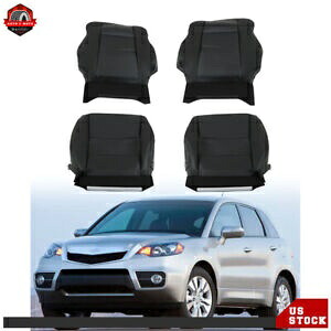 アキュラ RDX 2007-2012 カバー黒フロント運転席助手席穴あきレザー For Acura RDX 2007-2012 Cover Black Front Driver Passenger Perforated Leather 【並行輸入品】