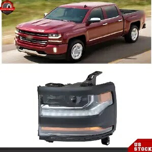 運転席側ヘッドライトアセンブリ HID 2016 2017 2018 シボレーシルバラード 1500 Driver Side Headlight Assembly HID For 2016 2017 2018 Chevy Silverado 1500 【並行輸入品】