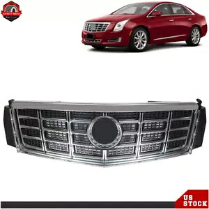 キャデラック XTS 2013-15 フロントバンパーアッパーグリルクローム交換トリムグリル For Cadillac XTS 2013-15 Front Bumper Upper Grille Chrome Replacement Trim Grill 【並行輸入品】