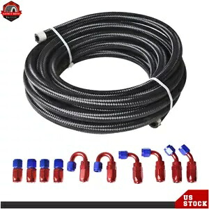 20FT ステンレス鋼編組燃料ホースライン & スイベルホースエンドフィッティングキット 6AN 20FT Stainless Steel Braided Fuel Hose Line & Swivel Hose End Fitting Kit 6AN 【並行輸入品】