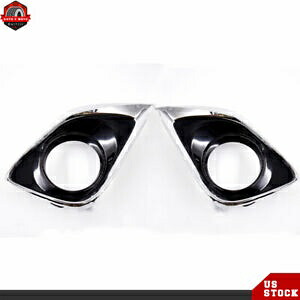 フォグランプバンパーランプブラックカバー 2013-2014 トヨタ ヴェンザ左側 & 右側 Fog Lights Bumper Lamps Black Cover For 2013-2014 Toyota Venza Left&Right Side 【並行輸入品】