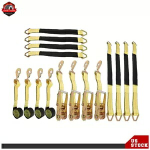 車軸ストラップ車タイダウンストラップ車のトレーラー用スナップフックタイヤストラップ Axle Straps Car Tie Down Straps With Snap Hook Tire Strap For Car Trailer 【並行輸入品】
