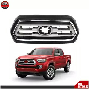 トヨタ タコマ 2020 2021-2023 フロントバンパーアッパーグリルブラックグリルプラスチック For Toyota Tacoma 2020 2021-2023 Front Bumper Upper Grille Black Grill Plastic 【並行輸入品】