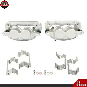 ペア 2 シボレー シルバラード 1500 GMC シエラ 1500 フロント ブレーキ キャリパー ブラケット付き Pair 2 for Chevy Silverado 1500 GMC Sierra 1500 Front Brake Calipers w/ Bracket 【並行輸入品】