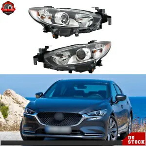ドライバー左側 & 助手席右側マツダ 6 2014-2017 ヘッドライトハロゲン Driver Left Side&Passenger Right Side For Mazda 6 2014-2017 Headlights Halogen 【並行輸入品】