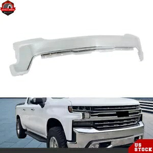 2019-2021 シボレー シルバラード 1500 センサー穴なし フロント クローム バンパー フェイス バー For 2019-2021 Chevy Silverado 1500 W/O Sensor Hole Front Chrome Bumper Face Bar 【並行輸入品】