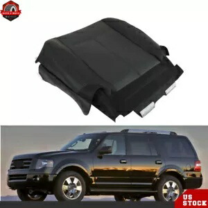 運転席側底部レザーシートカバー ブラック 2007-2014 フォード エクスペディション用 Driver Side Bottom Leather Seat Covers Black For 2007-2014 Ford Expedition 【並行輸入品】