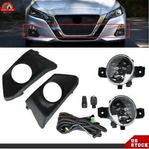 フォグランプランプ カバースイッチキット付き LH&RH サイド 2019-2020 日産アルティマ用 Fog Lights Lamps w/Cover Switch Kits LH&RH Side For 2019-2020 Nissan Altima 【並行輸入品】