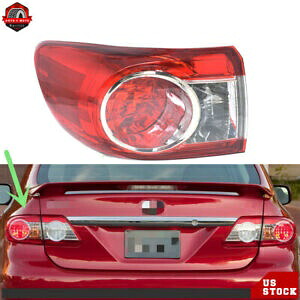 2011 -2013 トヨタカローラアセンブリ左運転席側アウターリアテールライト For 2011 -2013 Toyota Corolla Assembly Left Driver Side Outer Rear Tail Light 【並行輸入品】