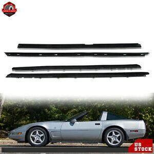4 個ウィンドウスイープウェザーストリップフェルトシールキット 1990-1995 1996 シボレーコルベット用 4Pcs Window Sweep Weatherstrip Felt Seal Kit For 1990-1995 1996 Chevy Corvette 【並行輸入品】