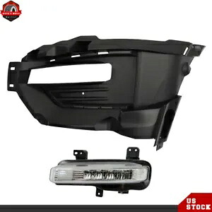 フロントフォグランプランプ カバートリム付き 2020-2021 フォードエクスプローラー左側運転席側用 Front Fog Lights Lamps w/Cover Trim For 2020-2021 Ford Explorer Left Driver Side 【並行輸入品】