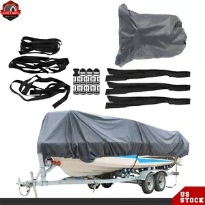 14-16 フィート 3 層生地、綿裏地付き防水 90 インチボートカバー 14-16 Ft 3 Layers Fabric W/Cotton Lining Waterproof 90\