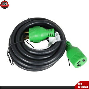 3プロング 30A 10~100FT 発電機延長コード 125V NEMA L5-30P/L5-30R ツイストロック 3 Prong 30A 10~100FT Generator Extension Cord 125V NEMA L5-30P/L5-30R Twist Lock 【並行輸入品】