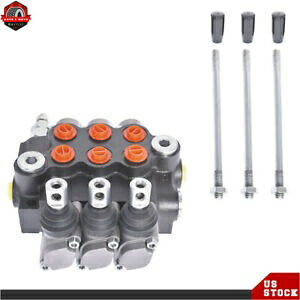 11GPM 調整可能な油圧方向制御弁 複動 3 スプール 11GPM Adjustable Hydraulic Directional Control Valve Double Acting 3 Spool 【並行輸入品】