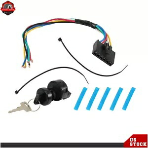 ポラリス点火キースイッチ & 修理ハーネスピグテールキットスクランブラー 400 6Pin 用 For Polaris Ignition Key Switch & Repair Harness Pigtail Kit Scrambler 400 6Pin 【並行輸入品】