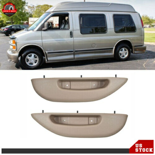 2 個プルハンドルカバーフロントドライバー + 助手席アームレストシボレーエクスプレスバン用 2Pcs Pull Handle Cover Front Driver+Passenger Armrest For Chevy Express Van 【並行輸入品】