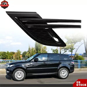 レンジローバースポーツ 2014 2015 フェンダーエアベントグリル光沢のある黒左側 For Range Rover Sport 2014 2015 Fender Air Vents Grille Glossy Black Left Side 【並行輸入品】