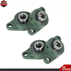 4 個 3/4 インチボア UCFL204-12 ソリッドピローブロックフランジマウントベアリング 2 ボルト US 4 PCS 3/4\