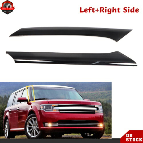左 + 右フロントガラスアウターピラー成形トリムパネルフォードフレックス 2009-2018 Left+Right Windshield Outer Pillar Molding Trim Panel For Ford Flex 2009-2018 【並行輸入品】