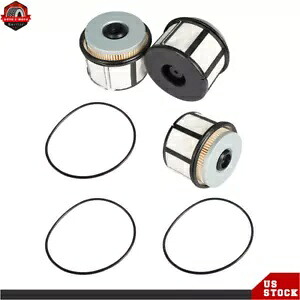 3 個フォード F-250 F-350 スーパーデューティーパワーストロークディーゼル燃料フィルターキット FD4596 3PCS For Ford F-250 F-350 Super Duty Power Stroke Diesel Fuel Filter Kit FD4596 【並行輸入品】