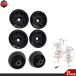 6個 01-06 ホンダ シビック リアディファレンシャル アーム マウント ブッシュ & サポート ラバー用 6pc For 01-06 Honda Civic Rear Differential Arm Mounting Bushing &Support Rubber 【並行輸入品】 34,320円