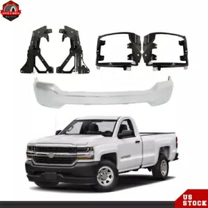 16-2018 シボレーシルバラード 1500 フロントバンパーフェイスバー + バンパー/ヘッドライトブラケット For 16-2018 Chevy Silverado 1500 Front Bumper Face Bar+Bumper/Headlight Brackets 【並行輸入品】