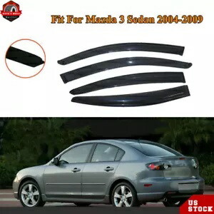 ウィンドウバイザーレインベントガードディフレクターマツダ 3 ハッチバック 2004-2008 2009 Window Visors Rain Vent Guards Deflector For Mazda 3 Hatchback 2004-2008 2009 【並行輸入品】
