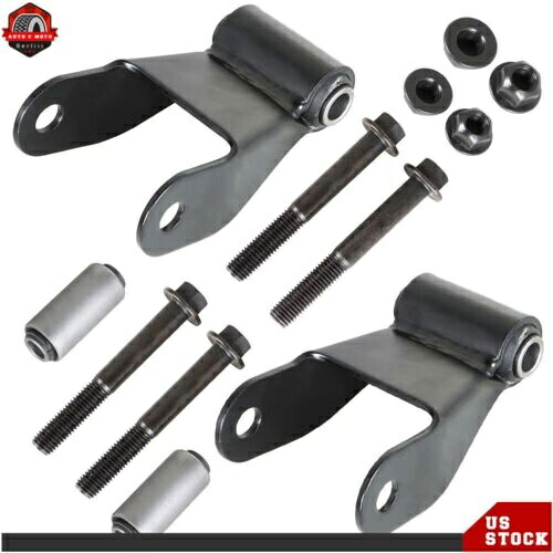 フォード マツダ トラック 5.4L リアリーフ スプリング シャックル ブラケット修理キット用 2 個セット Set of 2 For Ford Mazda Truck 5.4L Rear Leaf Spring Shackle Bracket Repair Kit 【並行輸入品】