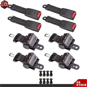 ゴルフカート シートベルト ラップセット 格納式 EZGO/ヤマハ/クラブカー用 4セット Golf Cart Seat Belts Lap Set Retractable Fits For EZGO/Yamaha/Club Car 4 Sets 【並行輸入品】