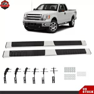 サイドステップ ナーフバー 6 インチ ランニングボード 2015-2023 フォード F150 スーパークルーキャブ用 Side Steps Nerf Bars 6inch Running Boards For 2015-2023 Ford F150 Super Crew Cab 【並行輸入品】